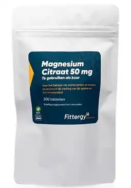 De Online Drogist Fittergy Magnesium Citraat 50mg aanbieding