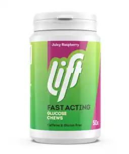 De Online Drogist Lift Fast Acting Glucose Kauwtabletten - Framboos aanbieding