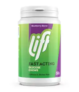 De Online Drogist Lift Fast Acting Glucose Kauwtabletten - Bosbes aanbieding