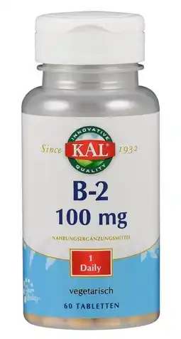 De Online Drogist Kal Vitamine B2 100mg Tabletten aanbieding