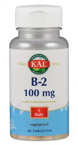 De Online Drogist Kal Vitamine B2 100mg Tabletten aanbieding