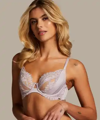 Hunkemoller Hunkemöller Niet-voorgevormde beugel bh Almendra Paars aanbieding