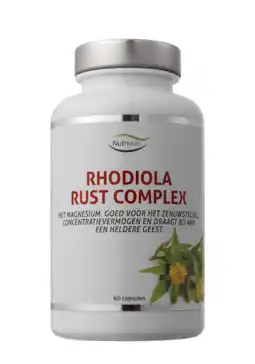 De Online Drogist Nutrivian Rhodiola Rust Complex Capsules aanbieding