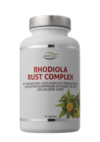 De Online Drogist Nutrivian Rhodiola Rust Complex Capsules aanbieding