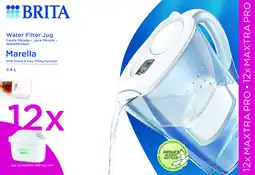 De Online Drogist Brita Marella Waterfilterkan Wit + 12 Maxtra Filterpatronen aanbieding