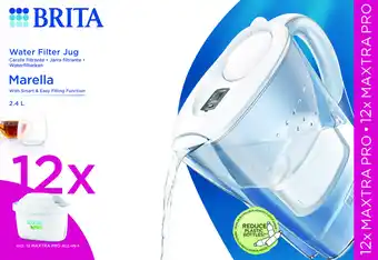 De Online Drogist Brita Marella Waterfilterkan Wit + 12 Maxtra Filterpatronen aanbieding