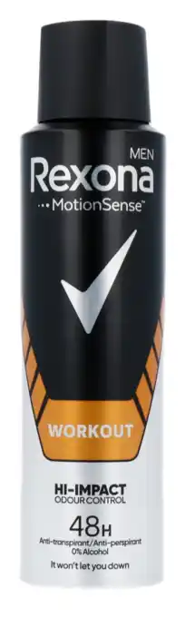 De Online Drogist Rexona Workout Hi-Impact Deodorant Spray aanbieding