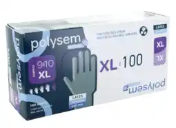 De Online Drogist Polysem Latex Handschoenen Maat XL aanbieding