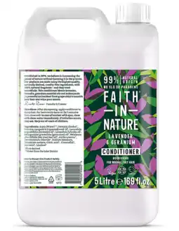 De Online Drogist Faith in Nature Lavender & Geranium Conditioner Navulverpakking aanbieding
