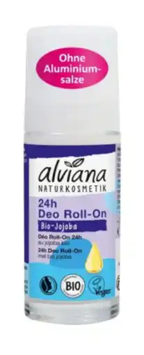 De Online Drogist Alviana 24h Deo Roll-On Bio-Jojoba aanbieding