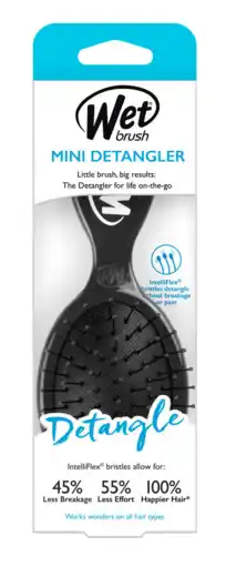 De Online Drogist Wet Brush Mini Detangler Black aanbieding