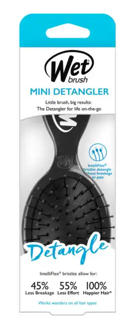 De Online Drogist Wet Brush Mini Detangler Black aanbieding