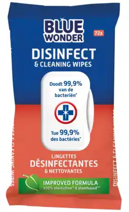De Online Drogist Blue Wonder Disinfect Schoonmaakdoekjes aanbieding