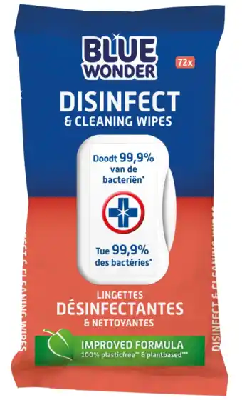 De Online Drogist Blue Wonder Disinfect Schoonmaakdoekjes aanbieding