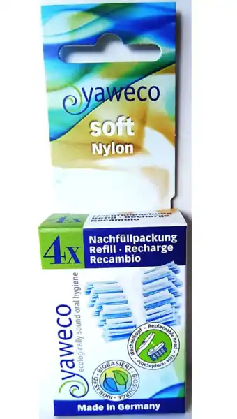 De Online Drogist Yaweco Nylon 100% Bio Based Soft Borstelkoppen Navul aanbieding