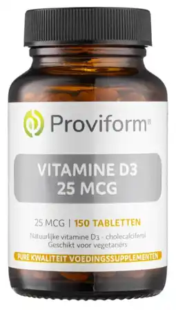 De Online Drogist Proviform Vitamine D3 25mcg Tabletten aanbieding