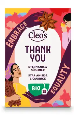 De Online Drogist Cleo's Thank You Star Anise & Licorice Bio aanbieding