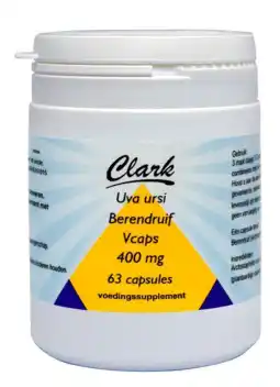 De Online Drogist Clark Uva Ursi 400mg Capsules aanbieding