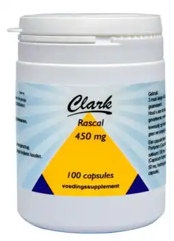 De Online Drogist Clark Rascal 450mg Capsules aanbieding