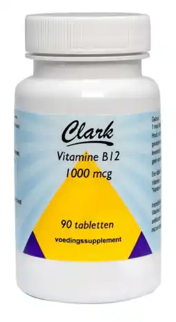 De Online Drogist Clark Vitamine B12 1000mg Tabletten aanbieding