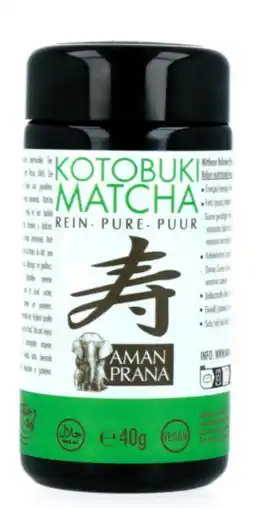 De Online Drogist Aman Prana Kotobuki Matcha Puur Bio aanbieding