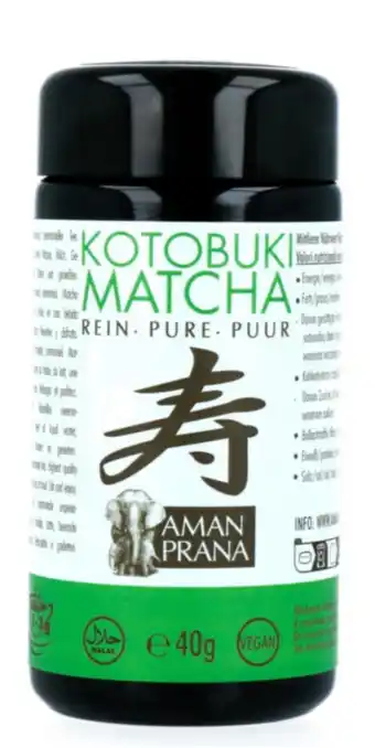 De Online Drogist Aman Prana Kotobuki Matcha Puur Bio aanbieding