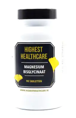 De Online Drogist Highest Healthcare Magnesium Bisglycinaat Tabletten aanbieding