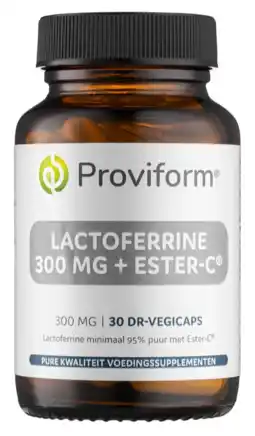 De Online Drogist Proviform Lactoferrine 300mg + Ester-C Vegicaps aanbieding