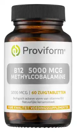 De Online Drogist Proviform B12 5000mcg Methylcobalamine Zuigtabletten aanbieding