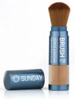 De Online Drogist Sunday Brush Mineral Sunscreen Powder SPF50 - Tan aanbieding