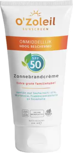 De Online Drogist O'Zoleil Zonnebrandcrème XL Lichaam SPF50 aanbieding