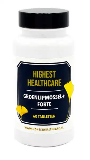 De Online Drogist Highest Healthcare Groenlipmossel + Forte Tabletten aanbieding