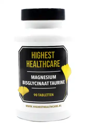 De Online Drogist Highest Healthcare Magnesium Bisglycinaat Taurine Tabletten aanbieding