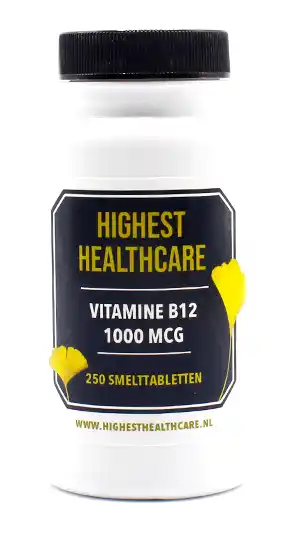 De Online Drogist Highest Healthcare Vitamine B12 1000mcg Smelttabletten aanbieding