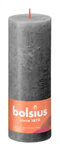 De Online Drogist Bolsius Rustiek Stompkaars Stormy Grey 190/68 aanbieding