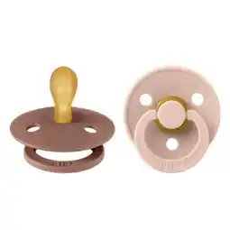 De Online Drogist BIBS Fopspeen 0-6 Maanden Symmetrical Woodchuck/Blush aanbieding