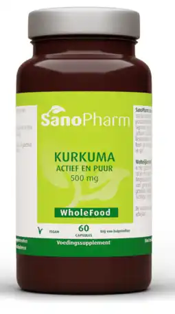 De Online Drogist Sanopharm WholeFood Kurkuma Capsules aanbieding