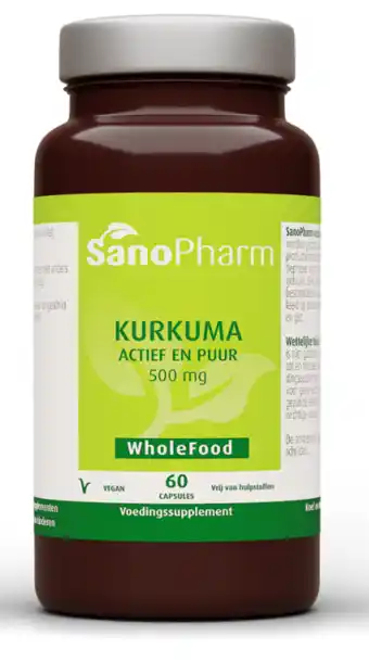 De Online Drogist Sanopharm WholeFood Kurkuma Capsules aanbieding