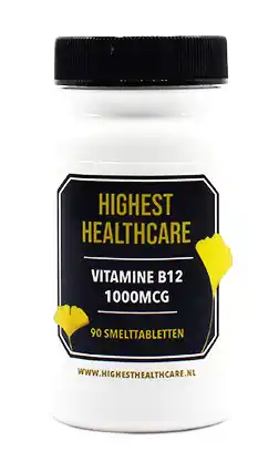 De Online Drogist Highest Healthcare Vitamine B12 1000mcg Smelttabletten aanbieding