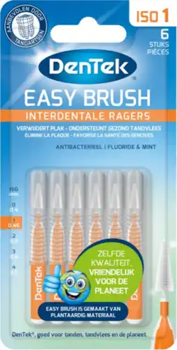 De Online Drogist DenTek Easy Brush Interdentale Ragers ISO 1 aanbieding