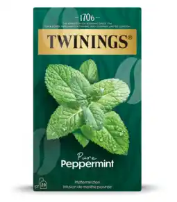 De Online Drogist Twinings Pure Peppermint Thee aanbieding