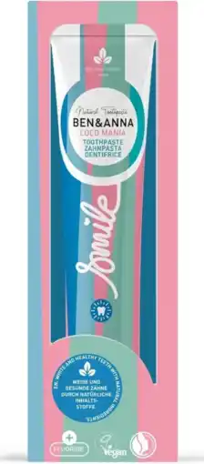 De Online Drogist Ben & Anna Coco Mania Toothpaste aanbieding