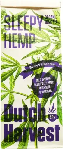 De Online Drogist Dutch Harvest Sleepy Hemp Tea aanbieding