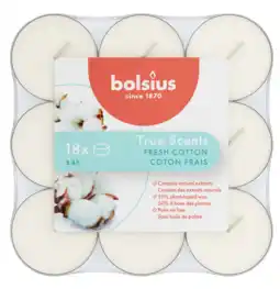 De Online Drogist Bolsius True Scents Fris Katoen Geurtheelichten aanbieding
