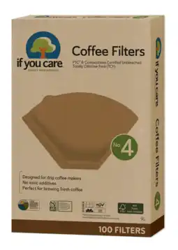 De Online Drogist If You Care Koffiefilters N4 aanbieding