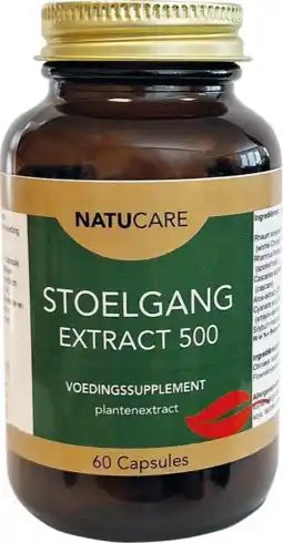 De Online Drogist Natucare Stoelgang Extract 500 Capsules aanbieding