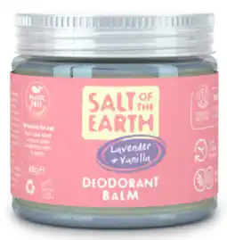 De Online Drogist Salt of the Earth Lavender + Vanilla Deodorant Balm aanbieding