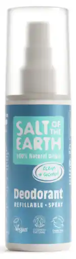 De Online Drogist Salt Of The Earth Ocean + Coconut Deodorant Refillable Spray aanbieding