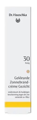 De Online Drogist Dr. Hauschka Gekleurde Zonnebrandcrème Gezicht Olive Beige SPF30 aanbieding