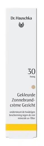 De Online Drogist Dr. Hauschka Gekleurde Zonnebrandcrème Gezicht Olive Beige SPF30 aanbieding